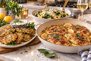 Rustic Italian Chicken Saltimbocca Feast
